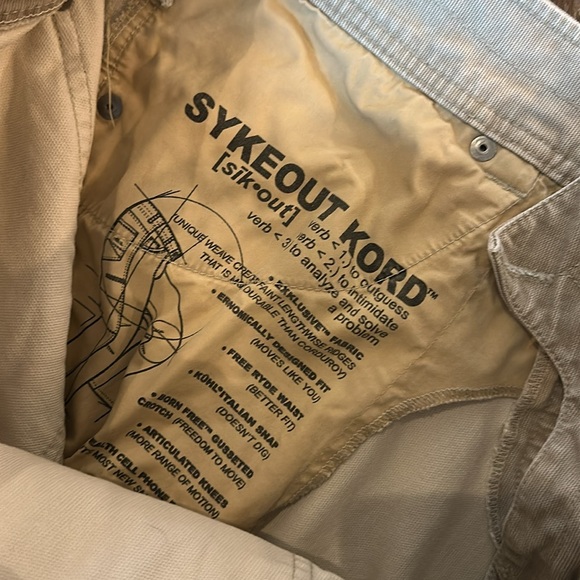 KUHL Mens Sykeout Kord. Size 34x30 - Picture 7 of 7